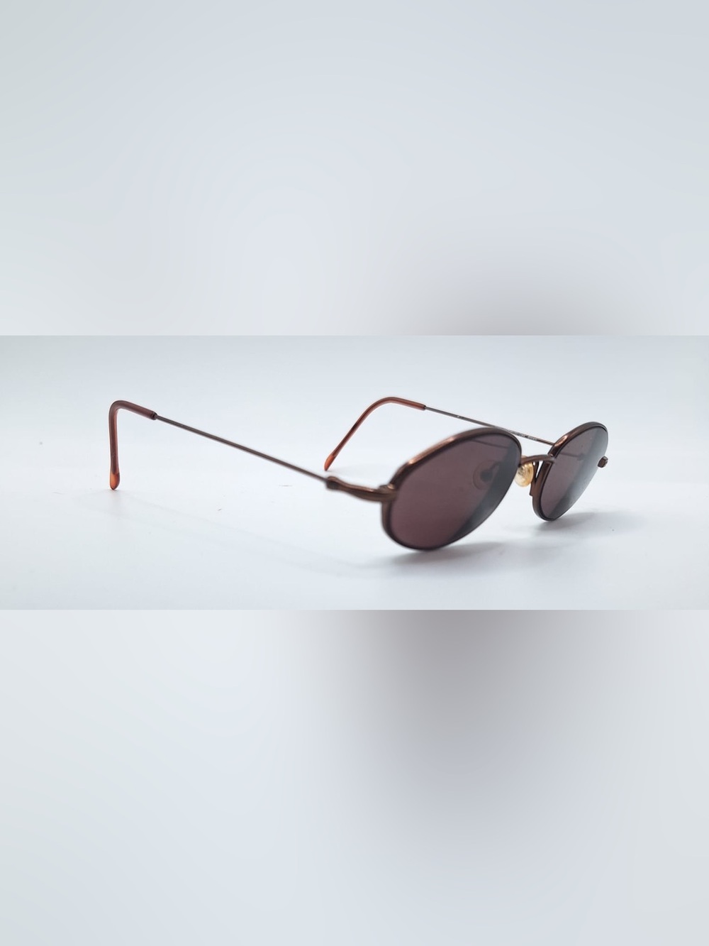Advantage Eyewear Ti100 Brown Oval Sunglasses Frames Only